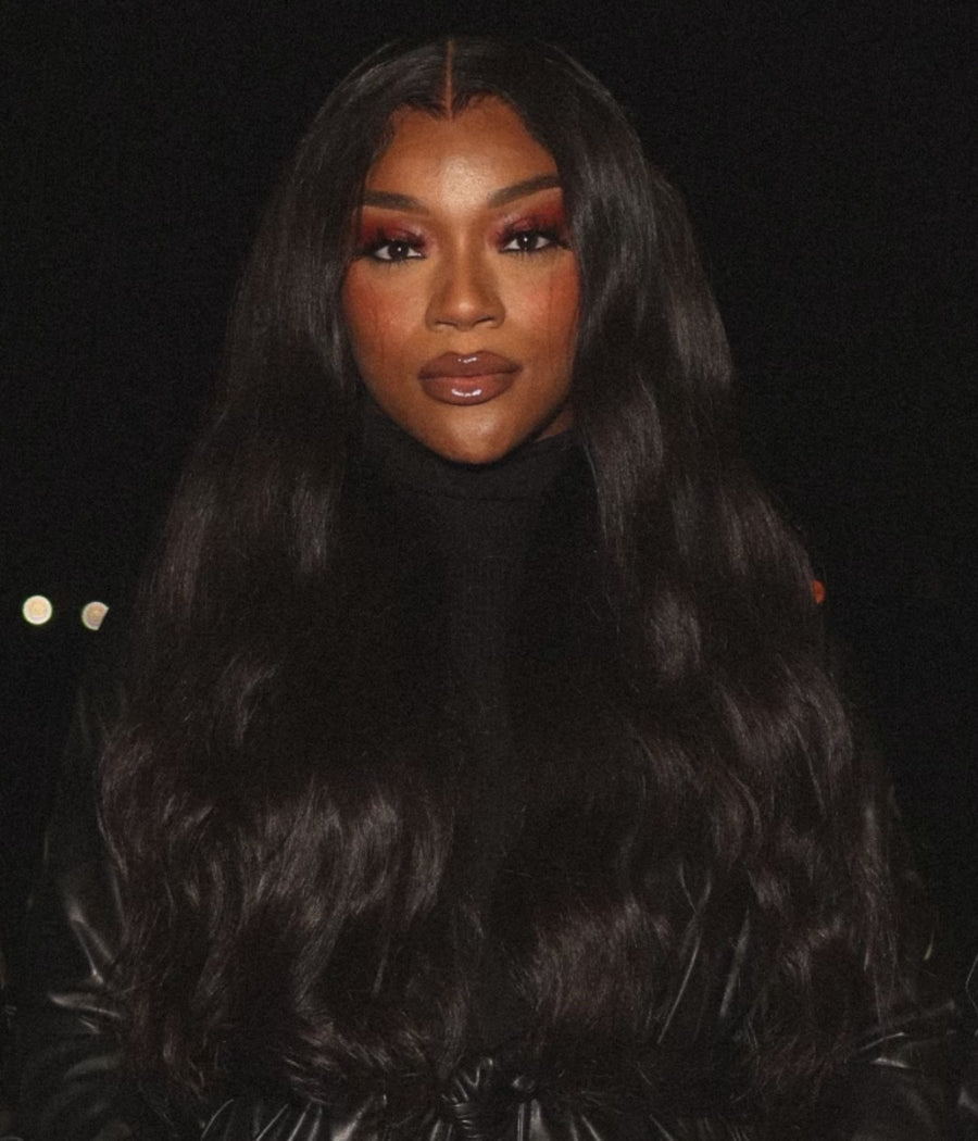 Natural Black Frontal Wigs