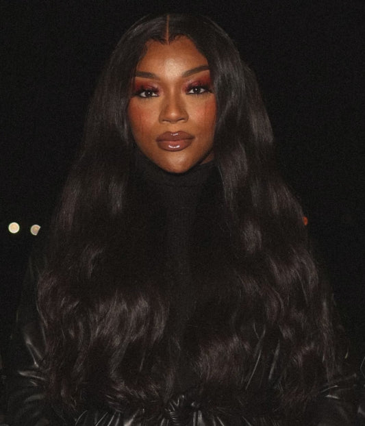 Natural Black Frontal Wigs